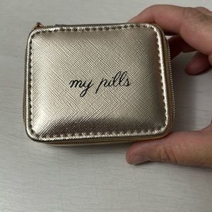 Pink rose pill holder